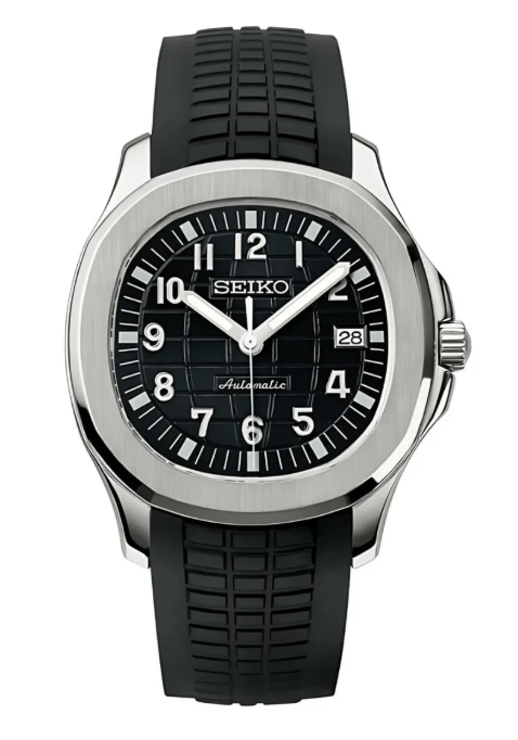 Silver Black Aqua - 41mm